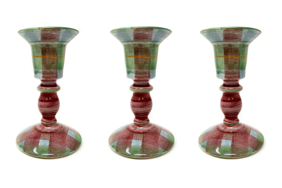 Knockando Tartan Candlesticks