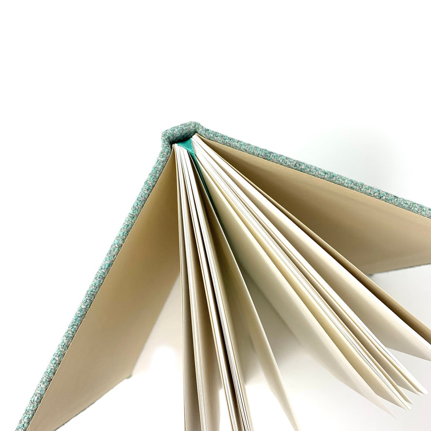 Mint Herringbone A5 Notebook