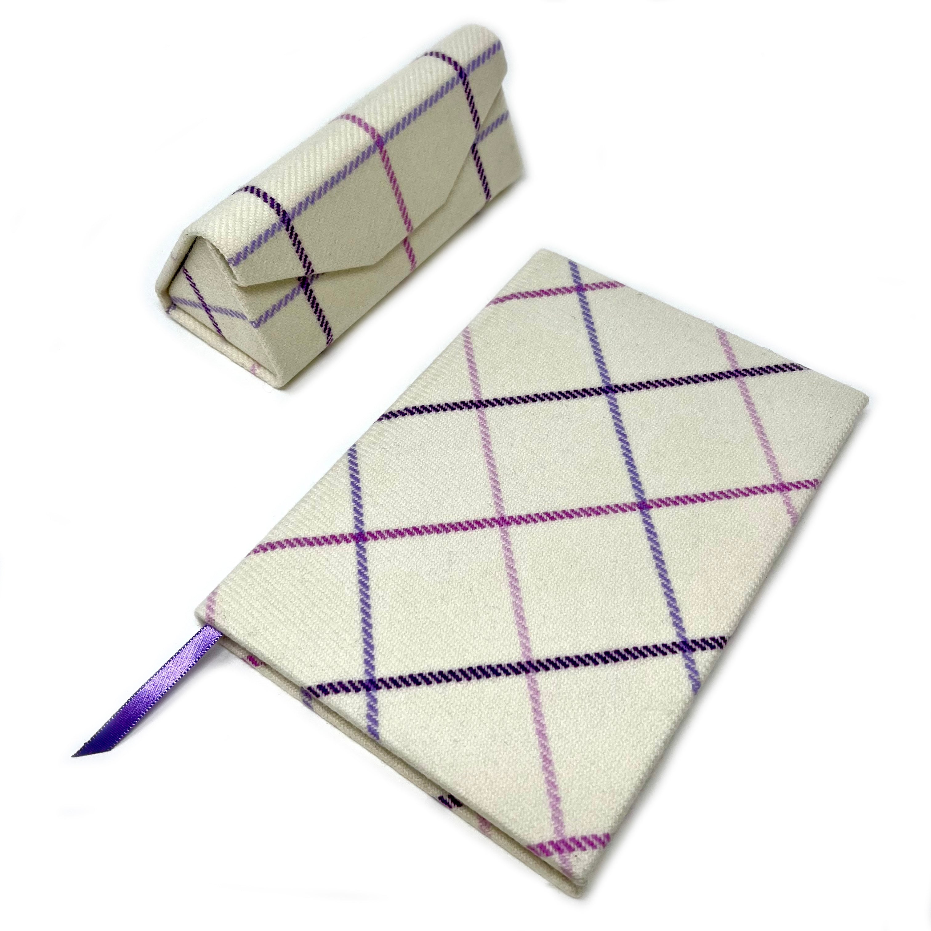 Purple Check Notebook